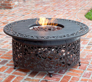 propane burning fire pit