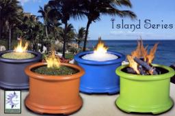 Island Series Chat Height Fire Pit 18 and a half inch