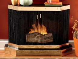 Oakland SunJel Fireplace - BrassTrim