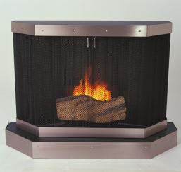 Oakland SunJel Fireplace - Nickle Trim