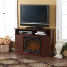 Holly & Martin Fenton Media Electric Fireplace-Cherry